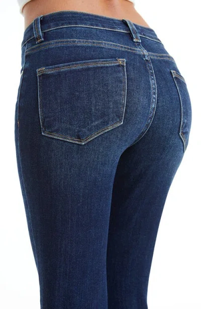 Bayeas Raw Hem High Waist Crop Straight Leg Jeans