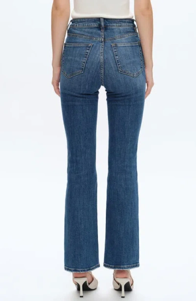 Bayeas High Waist Bootcut Jeans In Blue