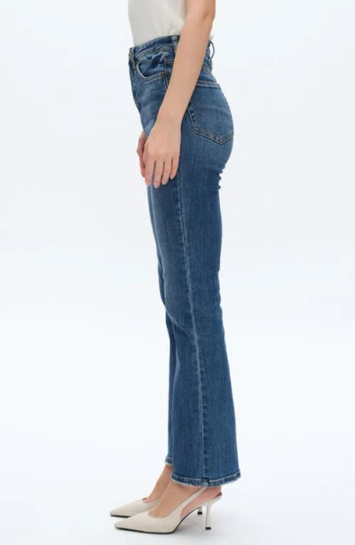 Bayeas High Waist Bootcut Jeans In Blue