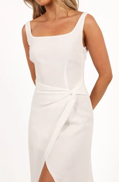 Petal And Pup Petal & Pup Nadea Wrap Front Sheath Dress In White