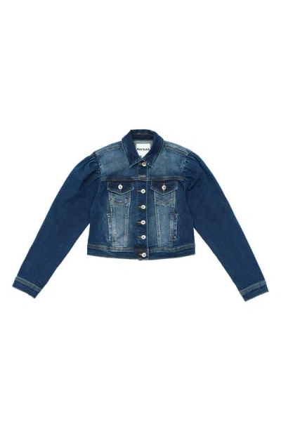 Bayeas Puff Shoulder Crop Denim Jacket