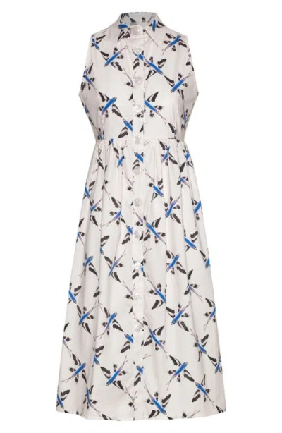 The Lulo Project Pier Sleeveless Midi Shirtdress