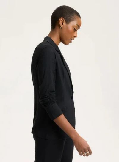 Majestic Filatures Stretch Linen One Button Blazer