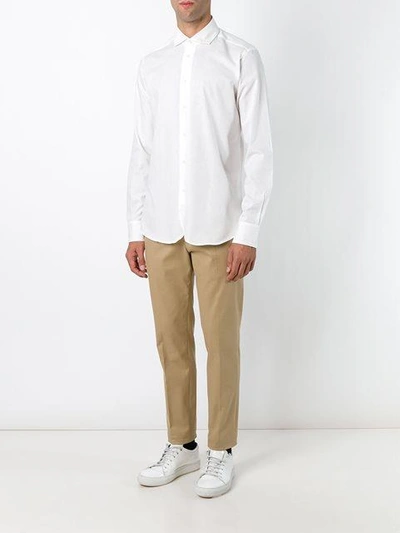 Shop Al Duca D'aosta Textured Shirt In White