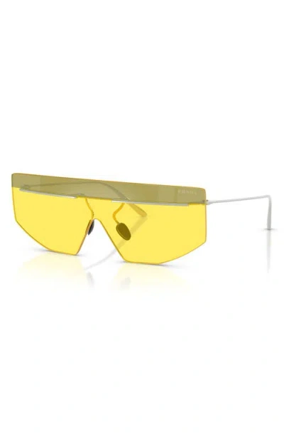 Prada Pr B55s 1bc20o Argento Sunglasses In Yellow