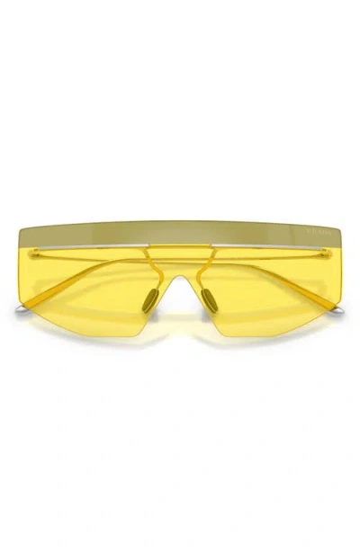 Prada Pr B55s 1bc20o Argento Sunglasses In Yellow