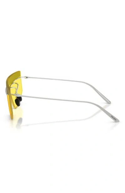 Prada Pr B55s 1bc20o Argento Sunglasses In Yellow