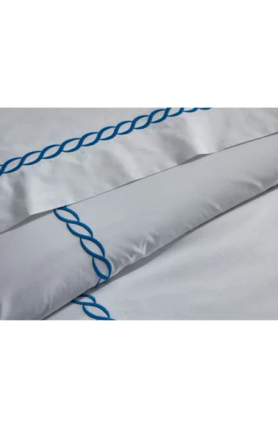 Matouk Classic Chain Cotton Percale Duvet Cover