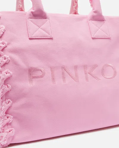 Pinko Zip Fastening Tote In Pink