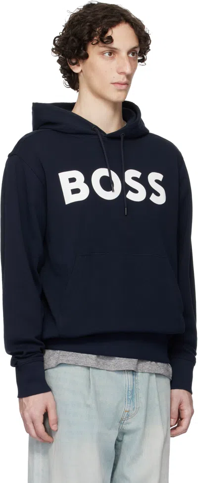 Hugo Boss Boss Man Sweatshirt Midnight Blue Size S Cotton