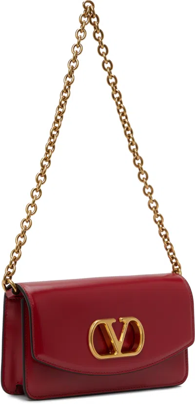 Valentino Garavani Red Leather Crossbody Bag