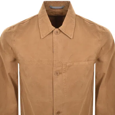 Norse Projects Marcus Canvas Overshirt Brown In Brown