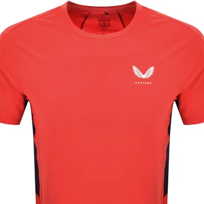 Castore Apex Training T Shirt Red In Red