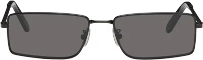 Retrosuperfuture Black Chopper Fiammato Sunglasses In Black