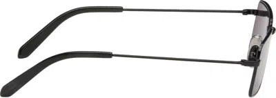 Retrosuperfuture Black Chopper Fiammato Sunglasses In Black