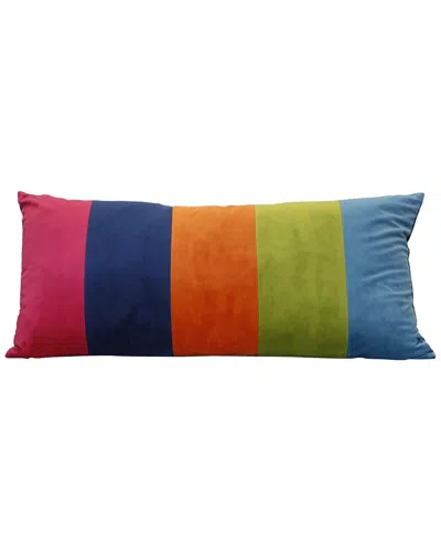 Harp & Finial Weaver Bolster Pillow With Down Feather Insert