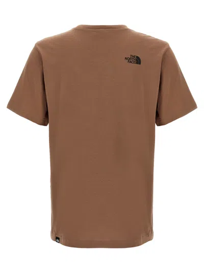 The North Face Men Brown Logo Print T-shirt, Xxl Luxury T-shirts For Men Darveys