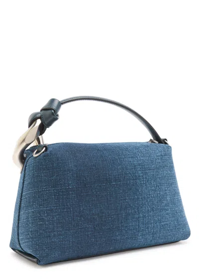 Jw Anderson Th Jwa Corner Denim Crossbody Bag In Blue