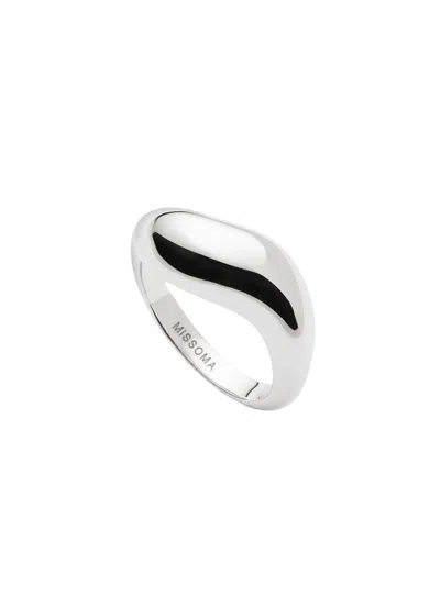 Missoma X Savi Rhodium-plated Signature Stacking Ring
