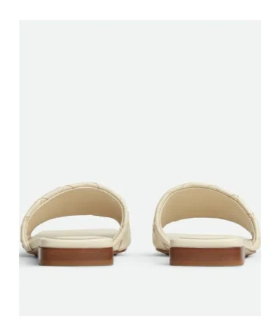 Bottega Veneta Women Ivory Leather Parco Slippers In White