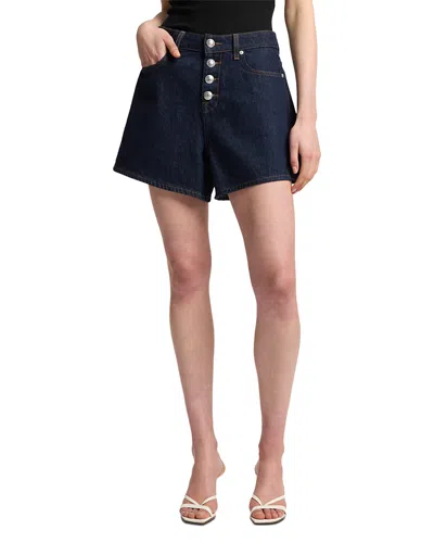 7 For All Mankind Kori Button-fastening Denim Shorts In Blue