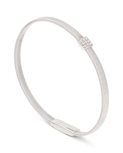 Marco Bicego 18k White Gold & Diamond Masai Medium Stackable Bracelet