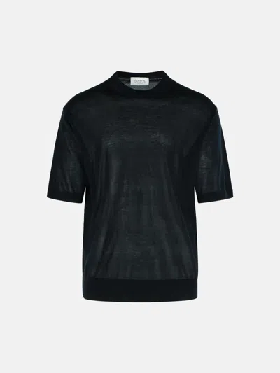 Laneus Black Lyocell Sweater In Black