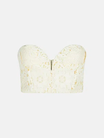 Rotate Birger Christensen '3d' White Polyester Corset In White