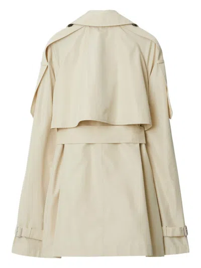 Burberry Short Silk Trench Coat