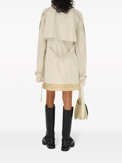 Burberry Short Silk Trench Coat
