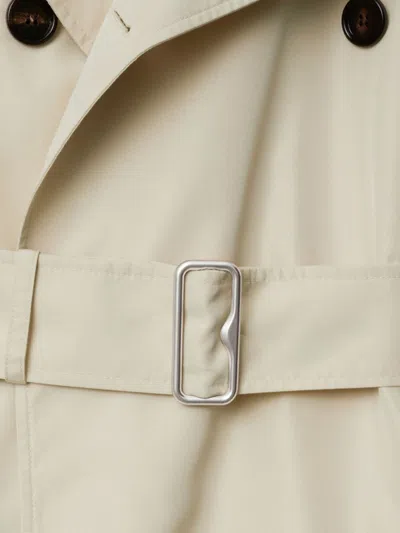 Burberry Short Silk Trench Coat