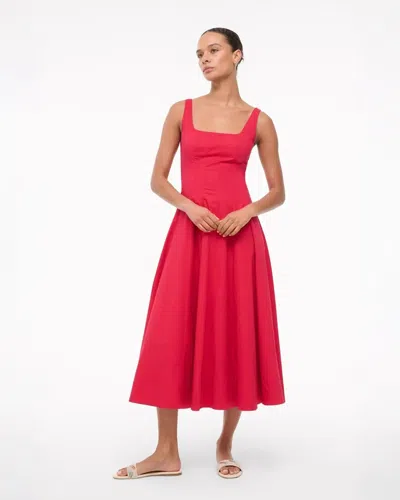 Staud Sleeveless Wells Midi Dress