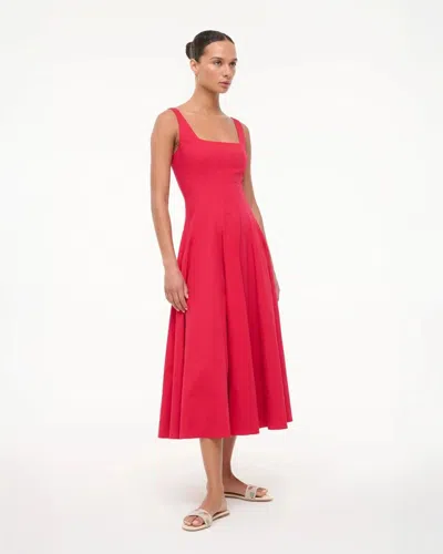 Staud Sleeveless Wells Midi Dress