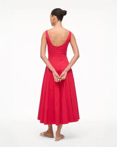 Staud Sleeveless Wells Midi Dress