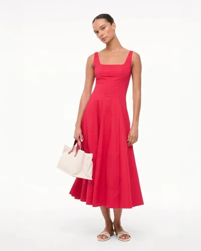 Staud Sleeveless Wells Midi Dress