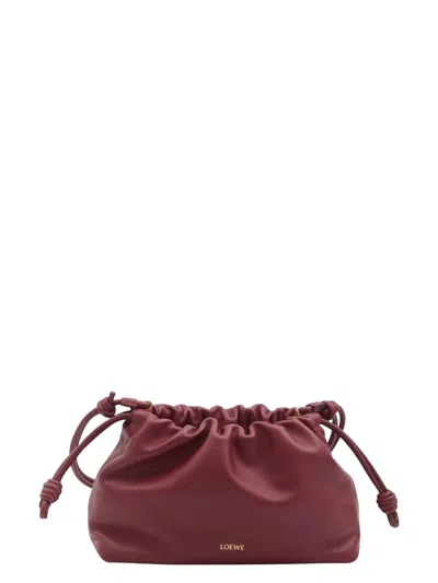 Loewe Medium Flamenco Purse In Burgundy