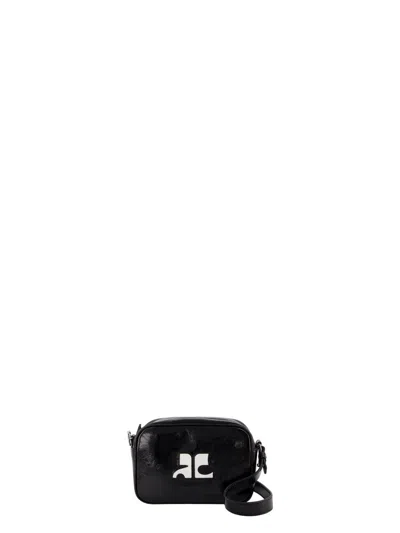 Courrèges Reedition Naplack Mini Bag With Engraved Logo