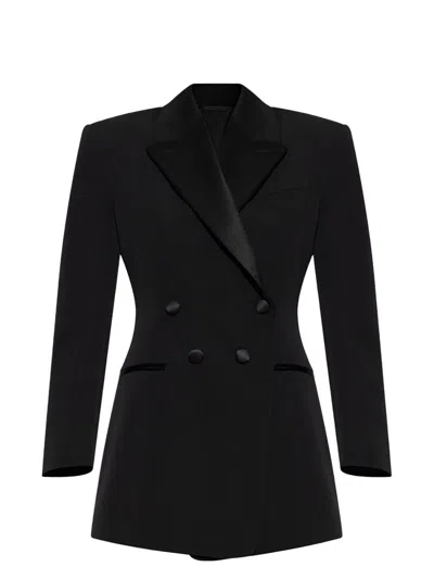 Givenchy Jacket In Wool With Pleated Back
