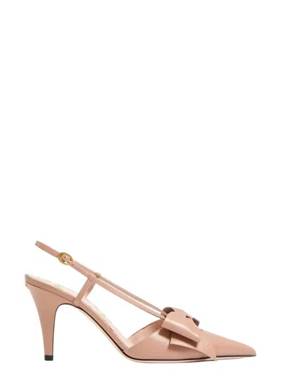 Valentino 'bowow' Slingback With Pointed Toe And Stiletto Heel
