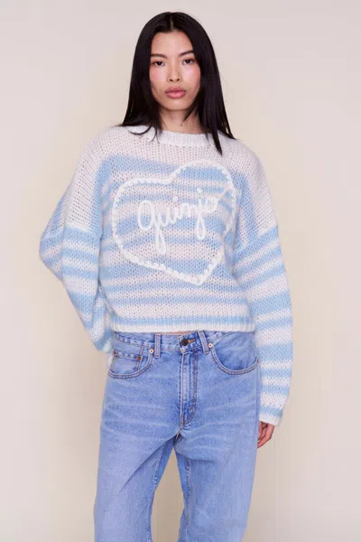 Danielle Guizio Ny Guizio Heart Mohair-blend Sweater