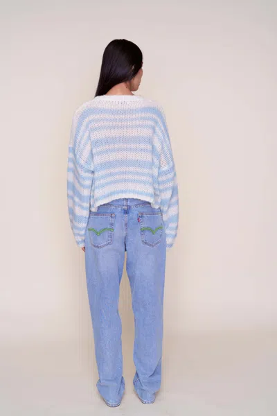Danielle Guizio Ny Guizio Heart Mohair-blend Sweater