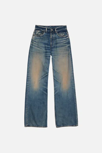 Acne Studios 2023 Rocka Low Waist Wide Jeans In Blue