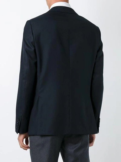Shop Al Duca D'aosta Buttoned Single Breasted Blazer In Black