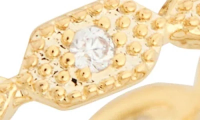 Nordstrom Rack Pack Of 5 Cz Embellished Stackable Rings