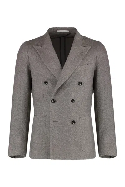 Tagliatore Wool And Silk Double-breasted Jacket