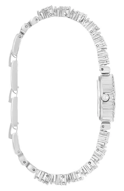 Danecraft Womens Silver Tone Bracelet Watch Dc11810s-42-e28 In Brown