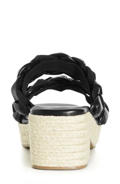 City Chic Roxy Platform Sandal In Black