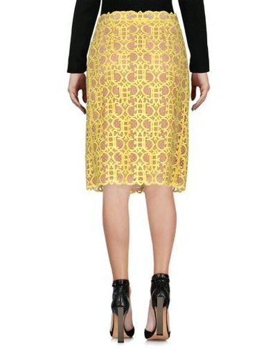 Shop Emilio Pucci Knee Length Skirt In 黄色