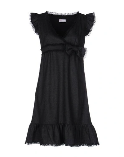 Red Valentino Short Dress In Anthracite