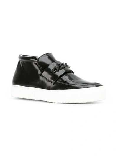 Shop Robert Clergerie 'tone' Sneakers In Black